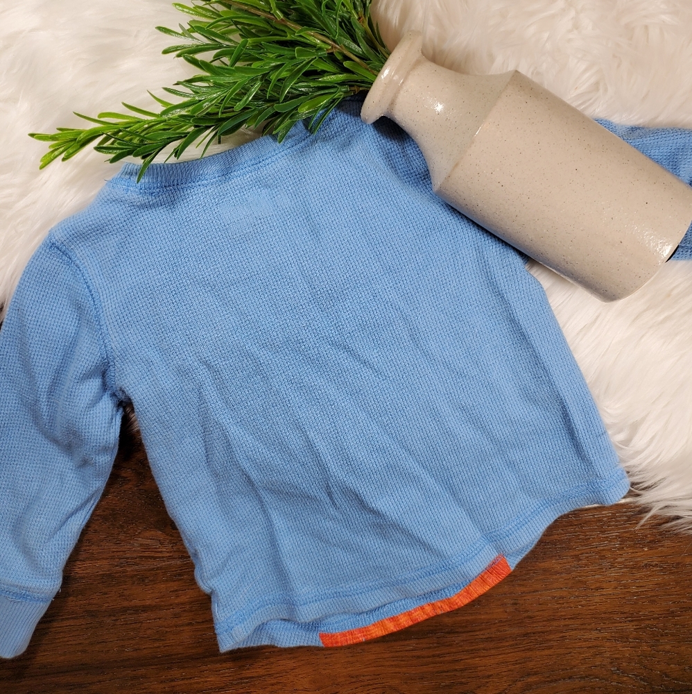 🌿5/$25 Jumping Beans Blue Tiger Shirt | 18m - Picture 3 of 5